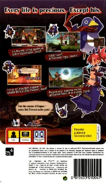 Prinny - Can I Really Be the Hero (EU) box cover back